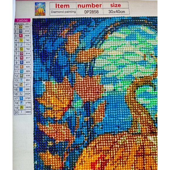 Pumpkin 5D Diamond Painting Thanksgiving Halloween Finished Completed Unframed - Picture 4 of 6